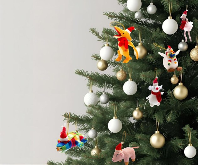 Xmas decs on tree